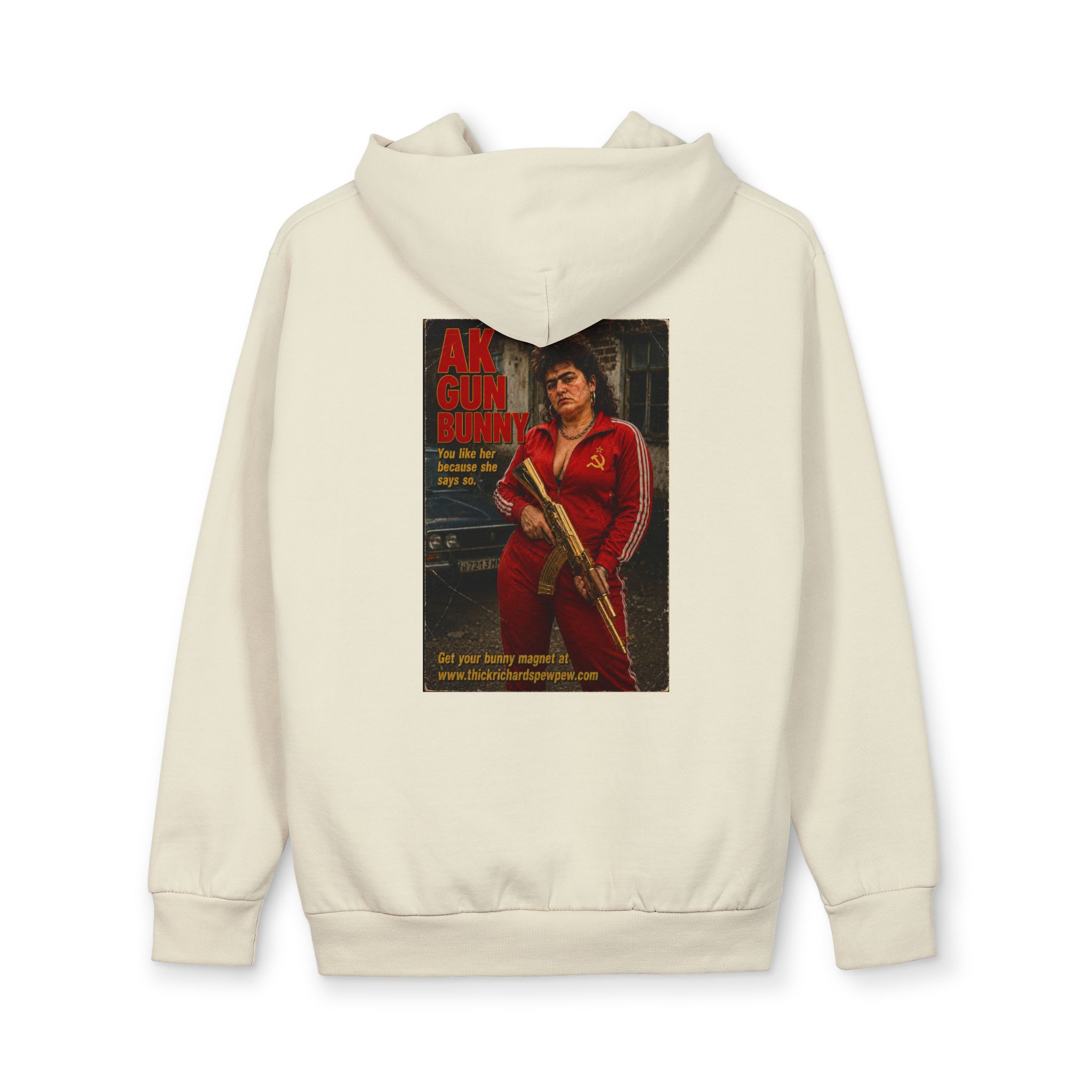 Thick Richards Ak Gun Bunny Oversized Hoodie - Image 9