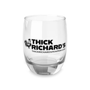 Thick Richard's Logo Whiskey Glass
