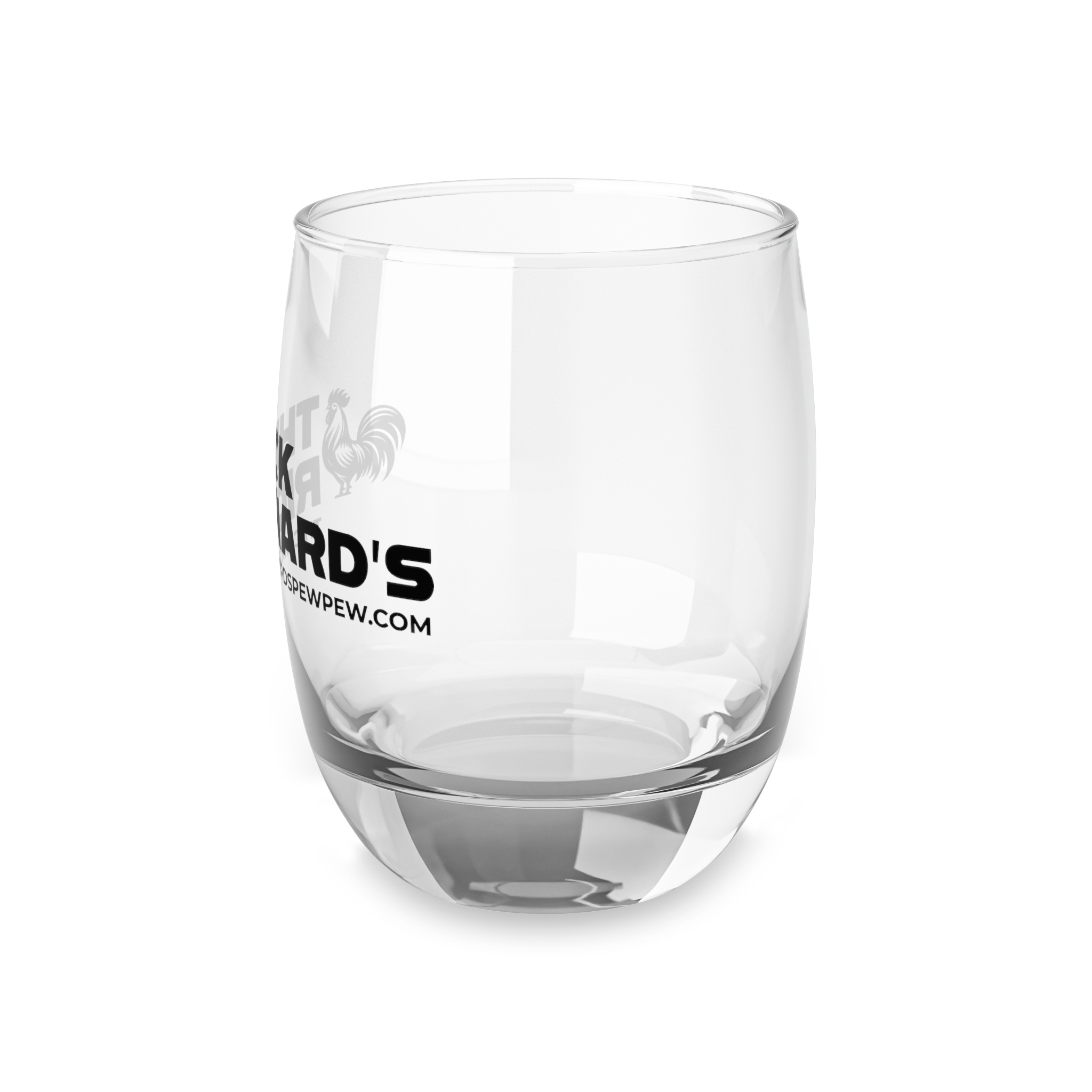 Thick Richard's Logo Whiskey Glass - Image 2