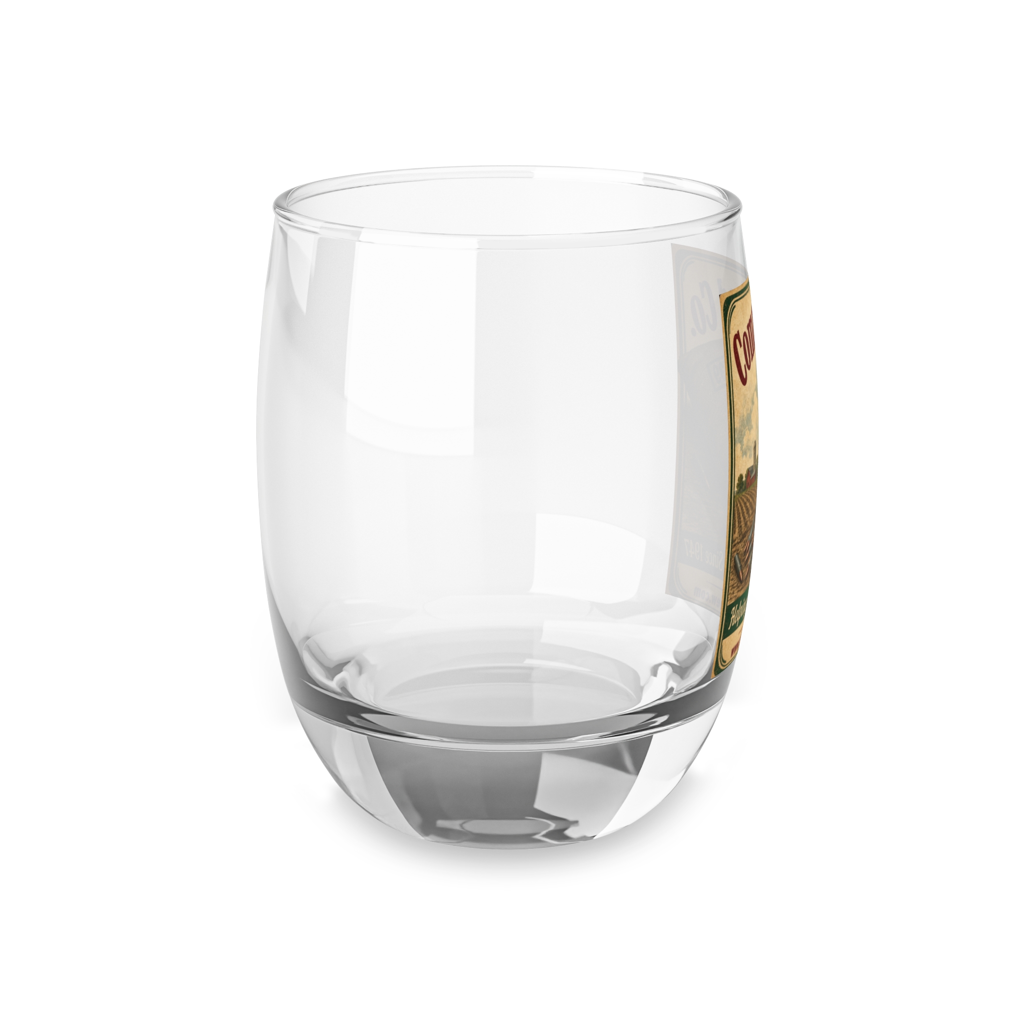 Thick Richards Commy Seed Co. Whiskey Glass - Image 4