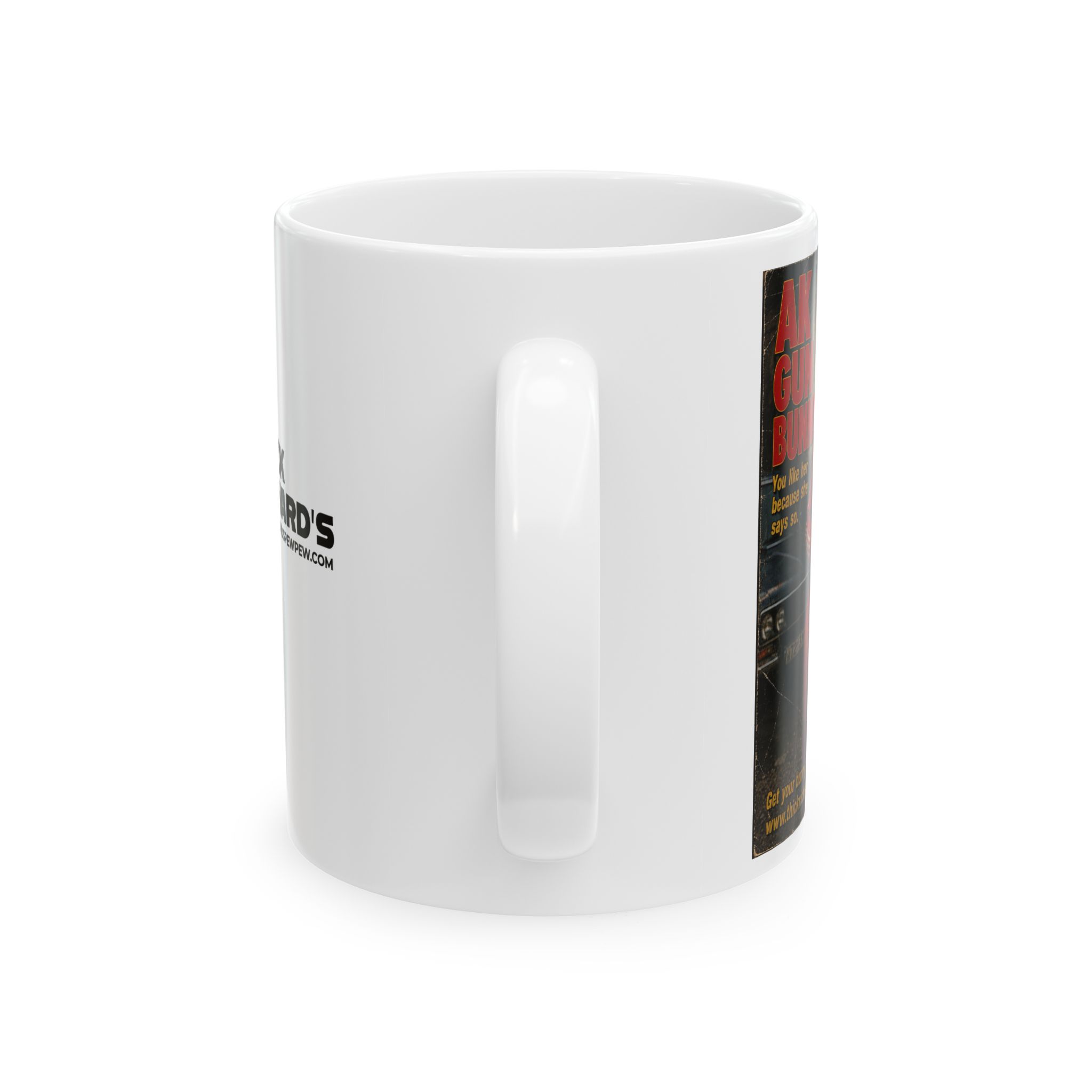 Thick Richards AK Gun Bunny Ceramic Mug - Image 3