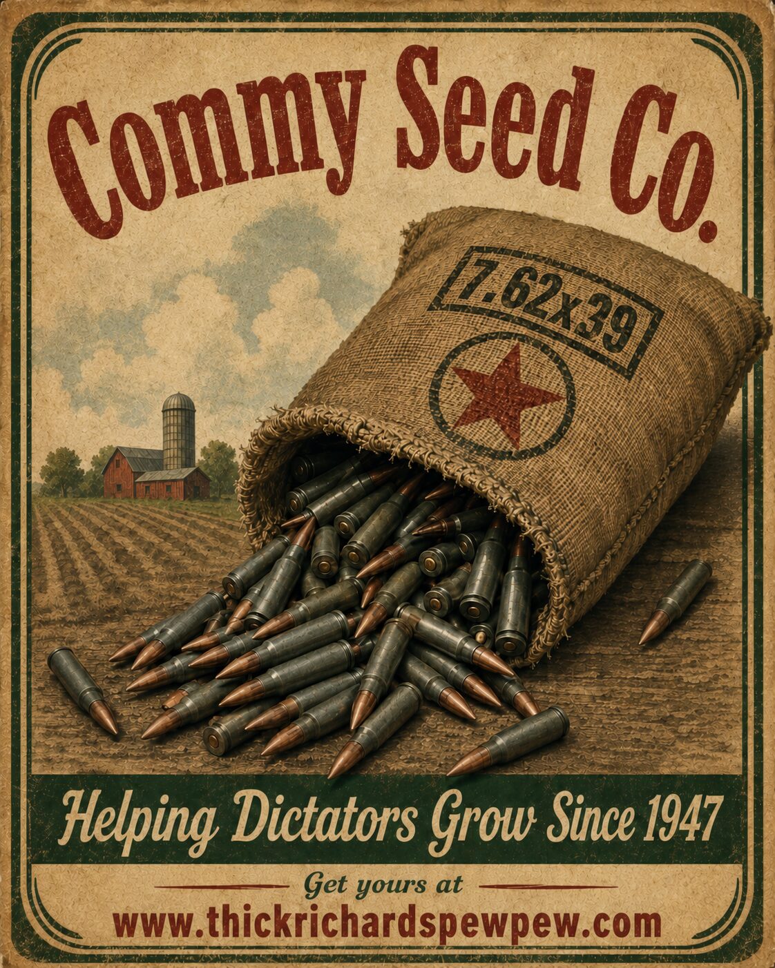 Thick Richard's Commy Seed Co. T-Shirt - Image 3