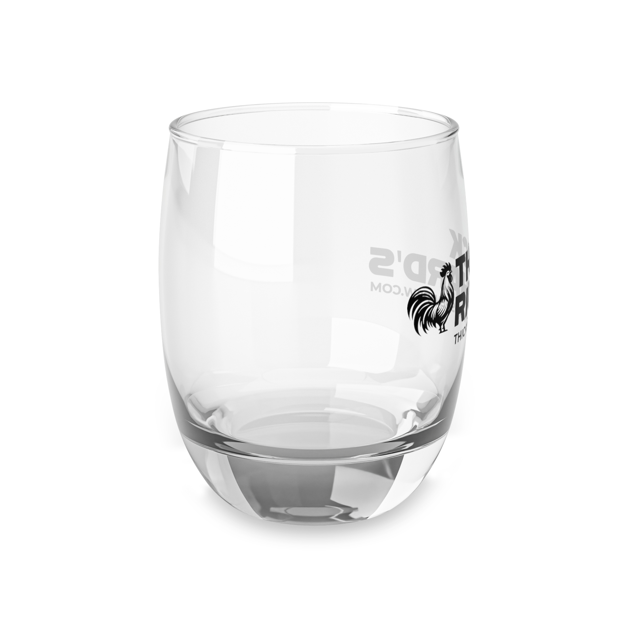 Thick Richard's Logo Whiskey Glass - Image 4