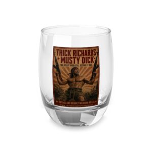Thick Richards Musty Dick Whiskey Glass