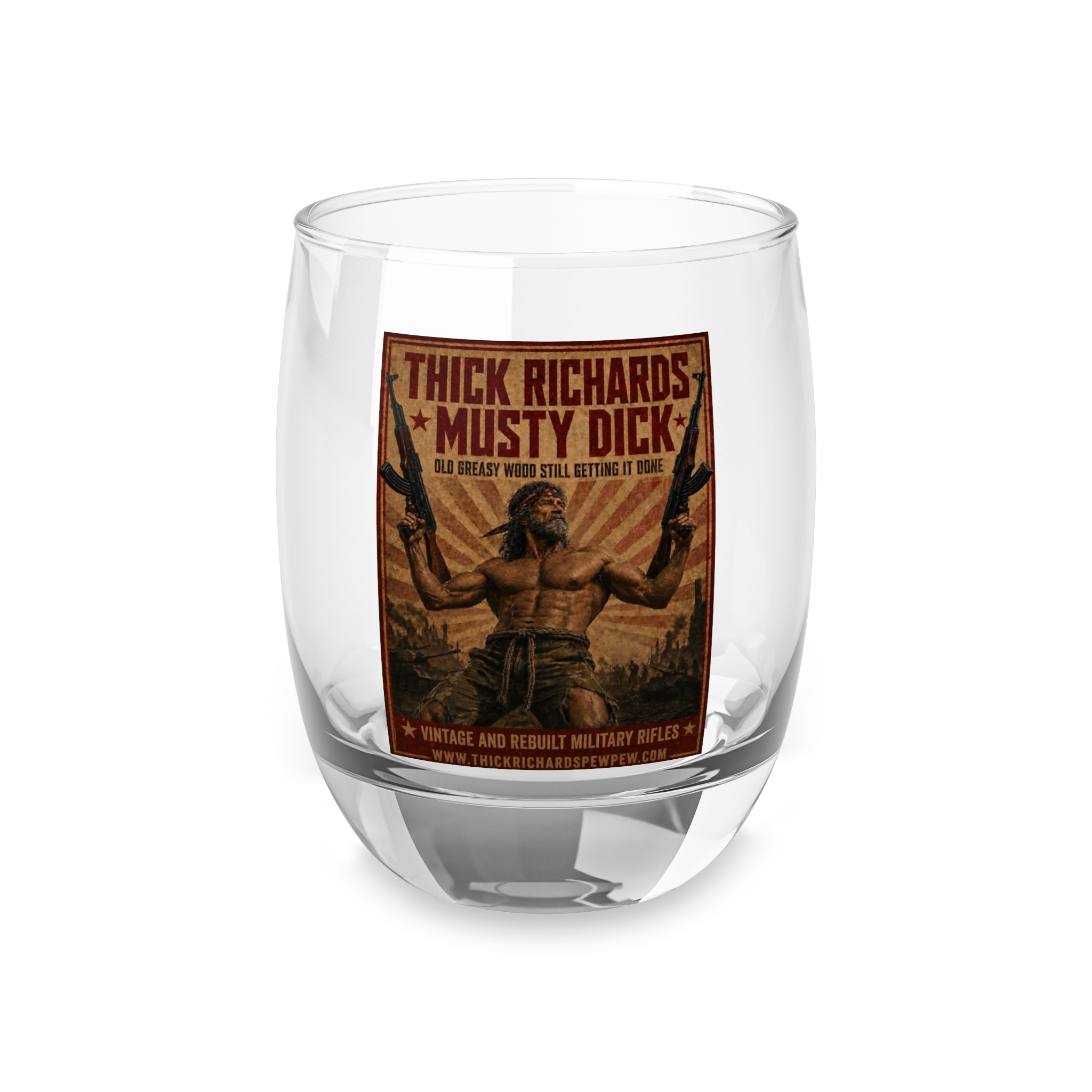 Thick Richards Musty Dick Whiskey Glass
